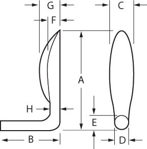 Sizer zu Voloshin Dorsal Columella Nasal Implantat