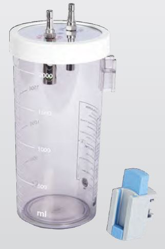 Nouvag Absaugflasche 2 Liter, Polysulfon,